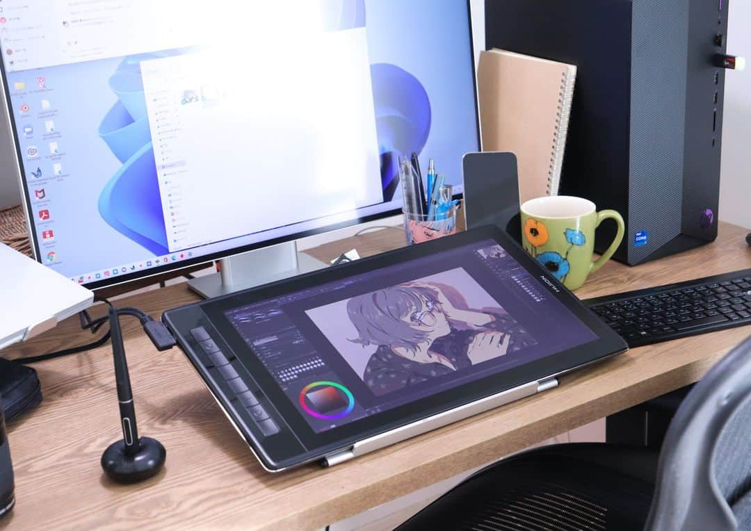 刈谷仁美さんのインスタグラム写真 - (刈谷仁美Instagram)「お声がけいただきHUIONの液晶タブレット、Kamvas Pro 16（2.5K）を触らせていただきました！ 記事の中に触ってみた感想とメイキングも載ってます＾＾  https://news.mynavi.jp/kikaku/20220428-2283212/  #PR #illustration #drawing」5月13日 20時09分 - kry_aia