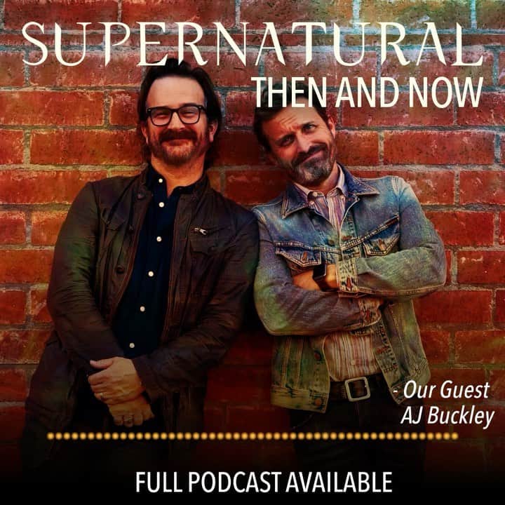 リチャード・スペイト Jrのインスタグラム：「You’re gonna wanna hear this week’s episode of the #supernaturalthenandnow podcast because our guests are the iconic #GhostFacers -  @ajbuckley and @westerspace! Learn how the funniest duo on the show met and found their mojo. Listen. Follow. Subscribe. Share!  @robenedict @jaredpadalecki @jensenackles @storymillmedia  #SPNTAN #SPNfamily #SPNpodcast #supernatural #RobBenedict #RichardSpeightjr」