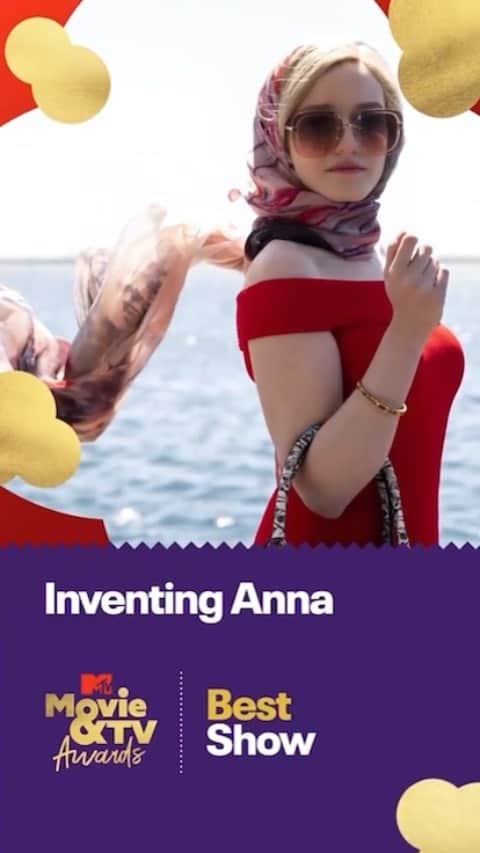 のインスタグラム：「MTV AWARD NOMINATED @inventinganna  LET’S GO TO THE GARDENS!!!  Vote for #BestShow on the MTV Movie & TV awards interwebs site」