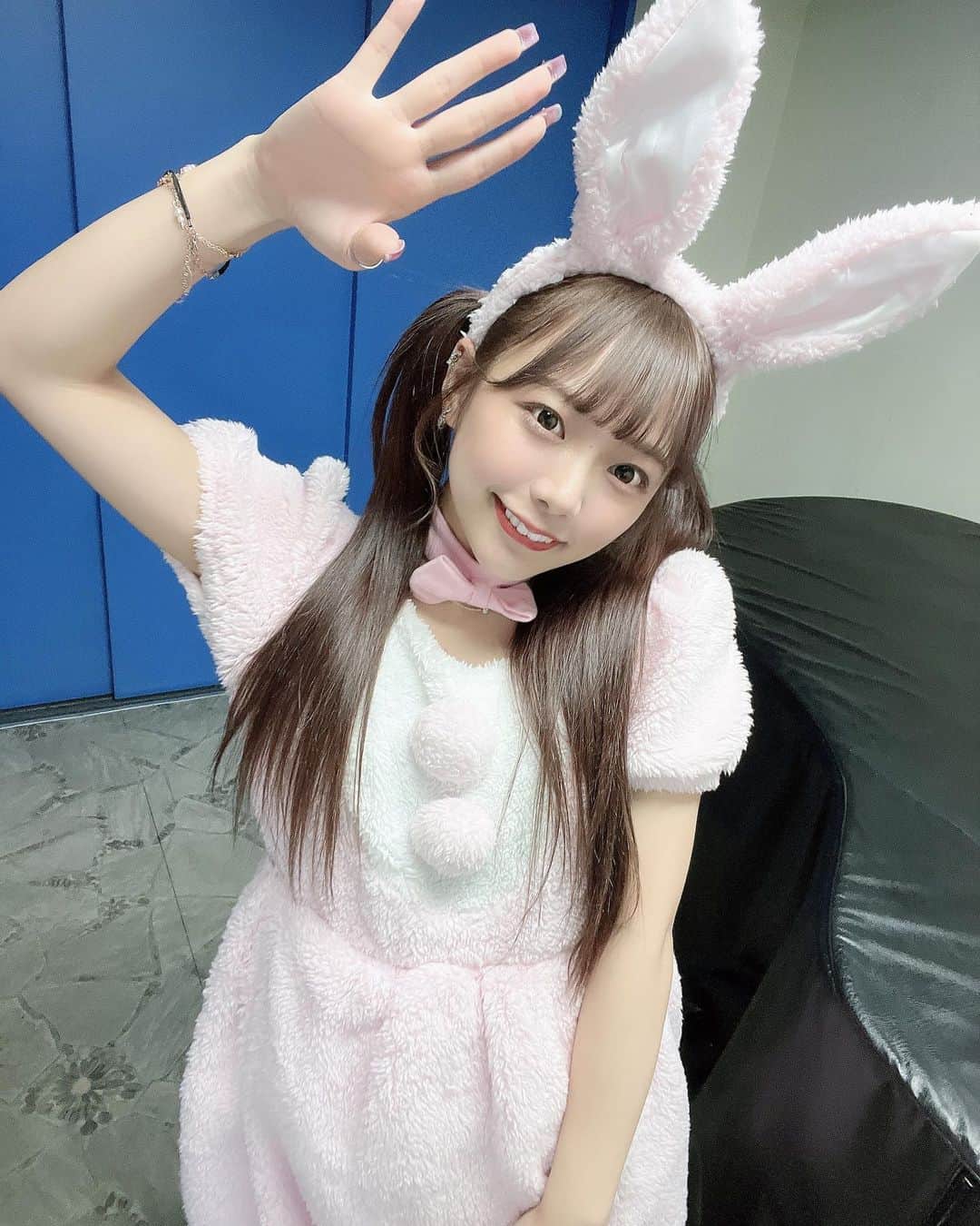 福丸雛のインスタグラム：「うさちゃんだった〜(՞ . .՞)੭" 意外と好評だったんだよ！🐰ｗ」