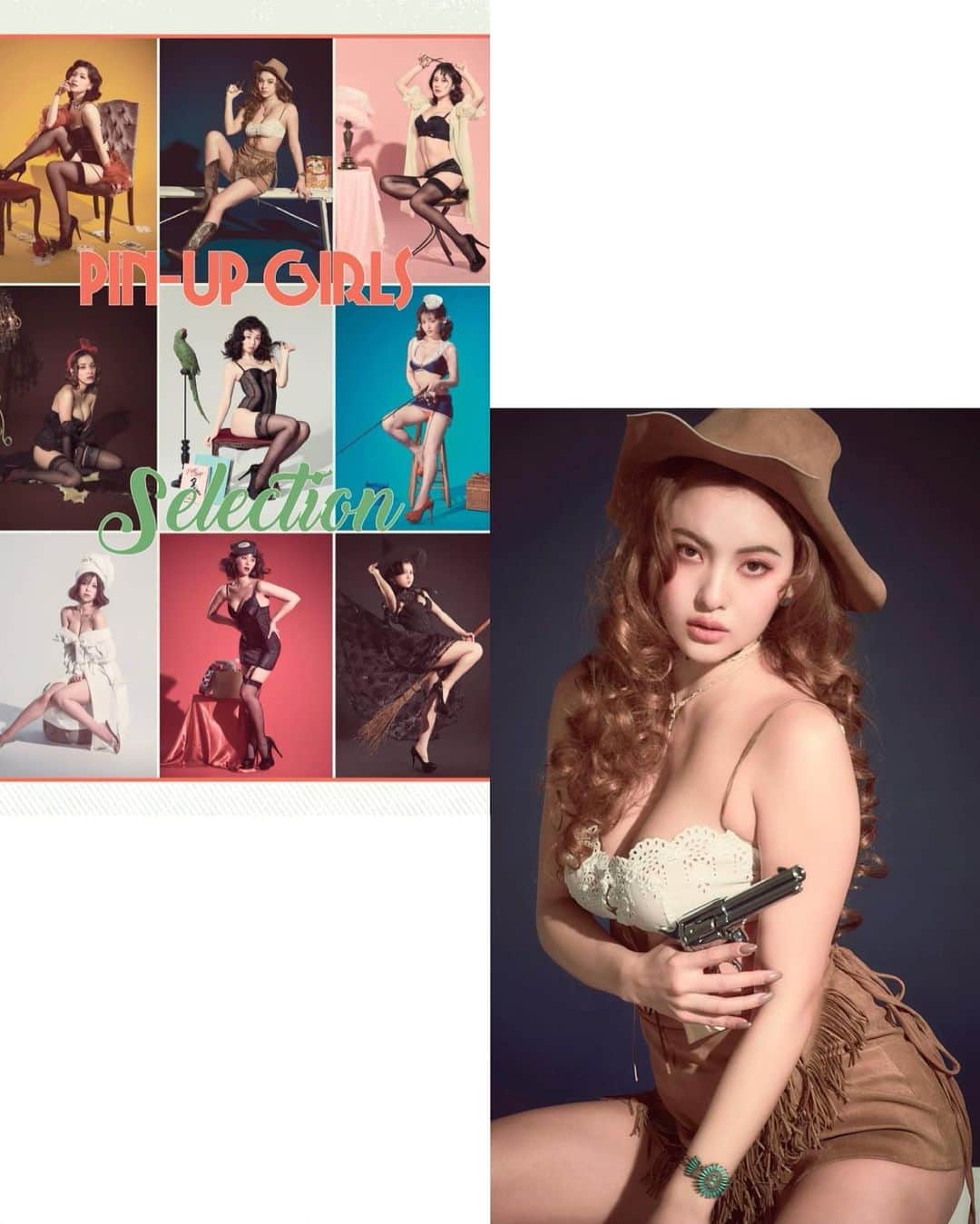 CYBERJAPAN Staffのインスタグラム：「PIN-UP GIRLS SELECTION 発売されました！「ピンナップガール」をイメージした集合写真集! 豪華9人のモデルに @cjd_karen も参加! レトロでセクシーなオシャレグラビア本! https://t.co/N2r2zUSU9f  #cyberjapan #サイバージャパン」