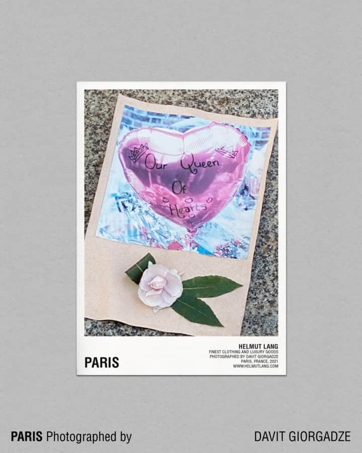 ヘルムート ラングのインスタグラム：「POSTCARD CAPSULE Photographed by DAVIT GIORGADZE PARIS, FRANCE - 2021」
