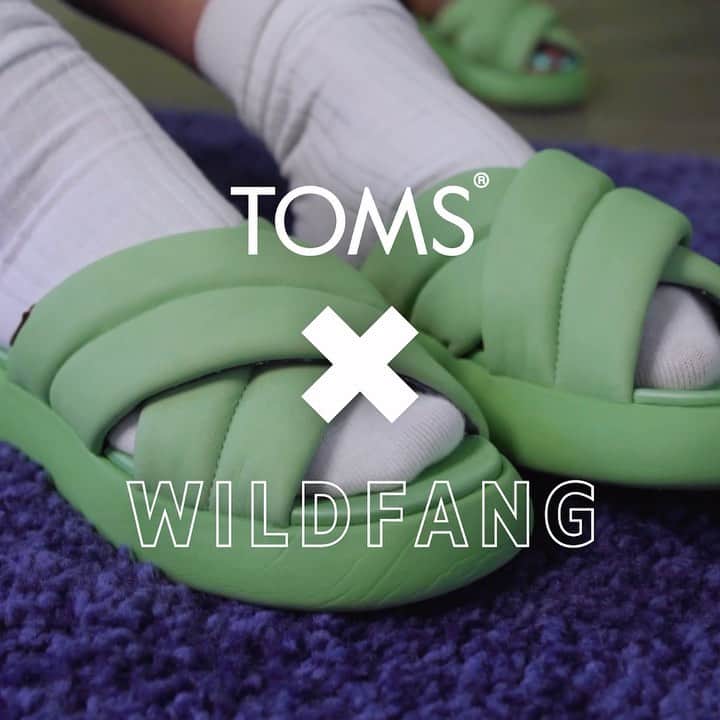 トムズシューズのインスタグラム：「The new TOMS x WILDFANG collab  features the Mallow Crossover and classic Alp footwear styles as well as a start-studded double-breasted blazer with matching pants.   Every purchase from this collection helps benefit Women & Girls through support for organizations like GirlForward.   _  ⅓ of profits for grassroots good.  #WEARGOOD」