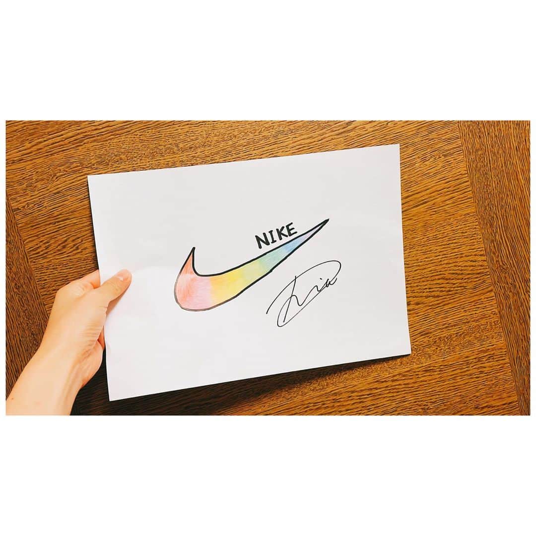 清水梨紗のインスタグラム：「. NIKE50周年おめでとうございます！ いつもありがとうございます  #teamnike #nike50」