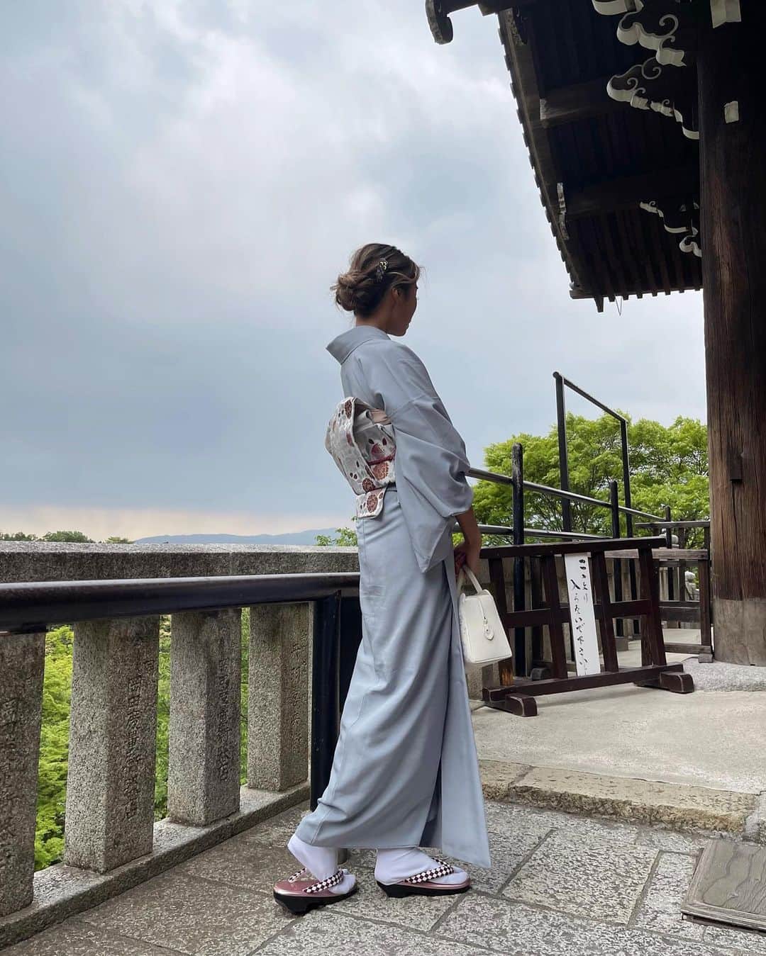 のインスタグラム：「・ ・ 🇯🇵  #清水寺#京都#着物#着物ヘア#和服」