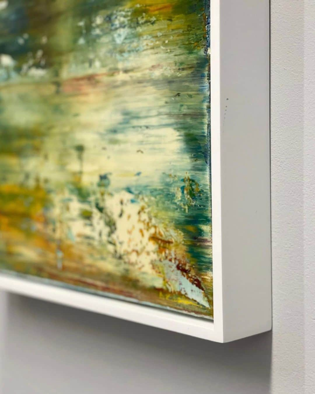 Derek Kaplanさんのインスタグラム写真 - (Derek KaplanInstagram)「Title: Opt.9.22 ‘Freed’ 11 x 14 x 0.75 Resin coated oil on canvas *sold」5月17日 22時56分 - derekkaplanart