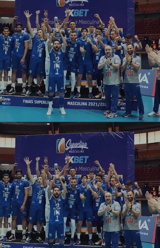 ウィリアム・アルジョナのインスタグラム：「Valores são construídos e no Fiat/Gerdau/Minas não foi diferente. Uma temporada de muito amor, raça e paixão dentro e fora das quadras 💙  💪🏻 Tá preparado para a temporada 2022/23, minasfã?   #FiatGerdauMinas #VaiMinas #ParedãoAzul」
