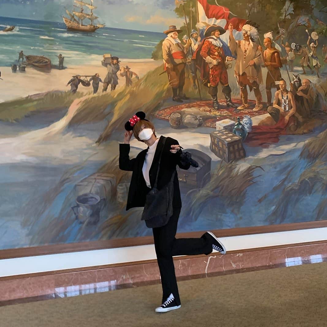 福村飛翔のインスタグラム：「ミッキーの動き方マスターしたい   #disney  #ディズニー  #disneysea  #ミニーちゃん」