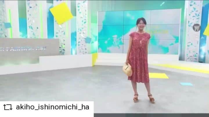 アースモデルスのインスタグラム：「石田明穂  #REPOST @akiho_ishinomichi_ha with @get__repost__app  少し前になってしまいましたが・・💦  QVCさんのsummer fashion dayに出演させていただきました✨  大好きな先輩とご一緒させていただき、元気が出ました😊💕  そういえば・・ 今日は夏日のような暑い1日でしたね！  最近温度差が激しいので、体調管理に気をつけていきましょうっ🙌  ありがとうございました✨✨  #qvc#夏#summer #fashion#モデル#model#earthmodel   #石田明穂 #モデル #アース #アースモデルス」