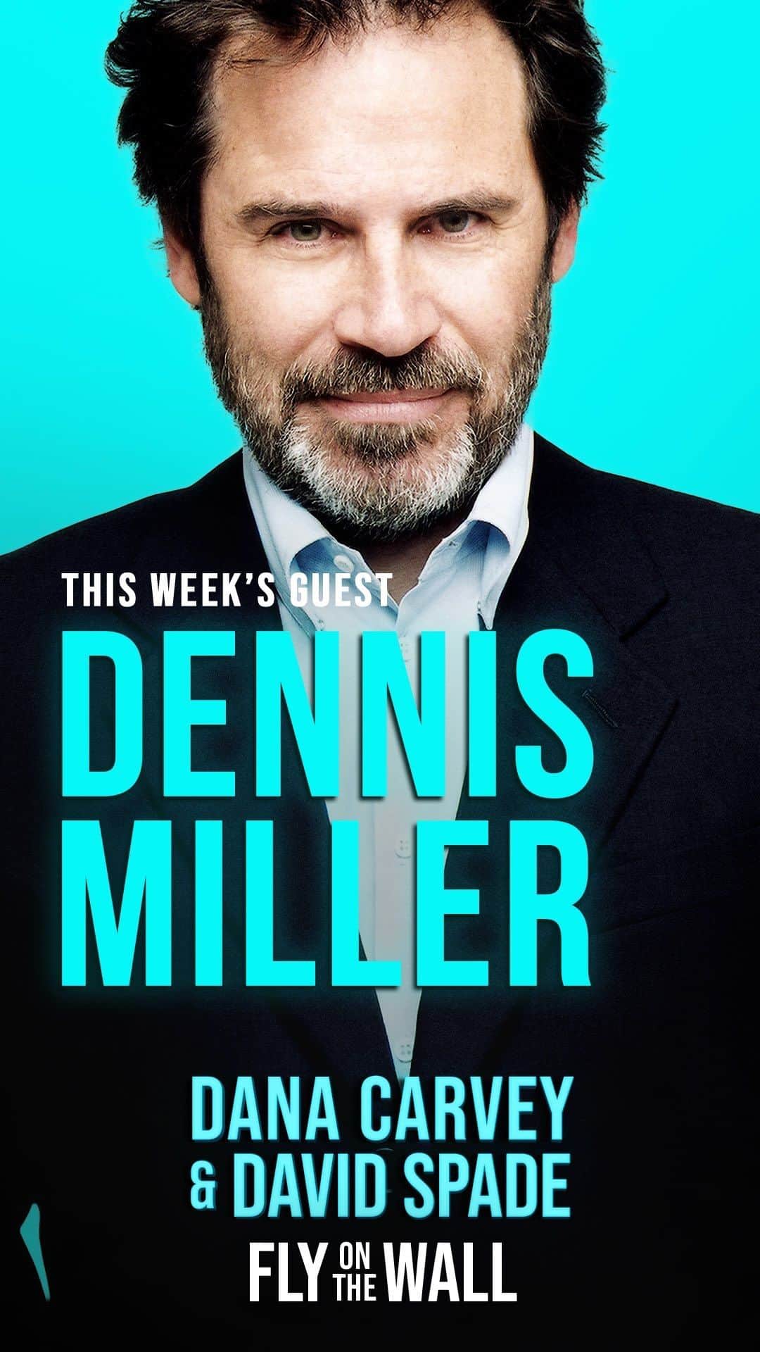 デヴィッド・スペードのインスタグラム：「My man @dennismiller is finally on. Great talk with a ton of laughs. Up now. #FlyOnTheWall @thedanacarvey」