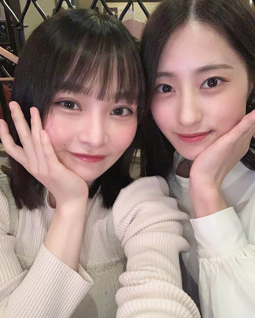 大嶋みくさんのインスタグラム写真 - (大嶋みくInstagram)「あやのちゃんもご飯行ってきた！！！🥰  一回お仕事一緒になってそこからまた会える関係って素敵🤤🤤 また遊びに行くのだ🤍🤍」5月19日 14時02分 - oshima_miku