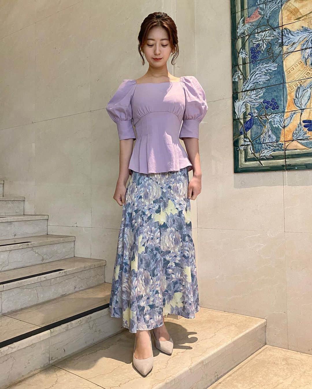 白戸ゆめのさんのインスタグラム写真 - (白戸ゆめのInstagram)「👗 . #東京インフォメーション #衣装 今日のテーマ #ラプンツェル 💜」5月19日 20時04分 - yumeno.s_