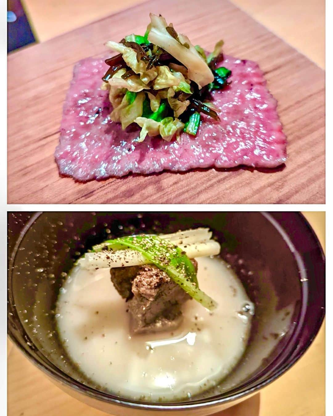 石井里奈さんのインスタグラム写真 - (石井里奈Instagram)「こんばんは💛 今夜は里奈ログ@麻布十番 . eat（いいと）の赤身肉まみれコースを食べてきたよ🥓 ブランド和牛の赤身肉をふんだんに使ったつまめるいろんな種類の美味しいお料理がいただけるコース💛 . 赤身肉を使った天ぷら、お寿司、すき焼きなどなどみんな大好きなお料理を少しずつ色々食べられて幸せ！ 和牛ポップコーンはおかわり自由でずっと食べてました❤️ . 店内も雰囲気あっておしゃれでデートでも食事会でも万能❣️ 駅からもすぐだったのでぜひいってみてね💕 今夜インスタライブ見てくださった方もありがとうございました💛 . #りなまるグルメ #麻布十番 #麻布十番グルメ #azabujuban #麻布十番ディナー #焼肉 #赤身肉 #肉割烹 #肉寿司 #小川の生うに #生うに #雲丹 #鮨 #寿司 #sushi #sukiyaki #すき焼き #肉 #niku #肉料理 #肉スタグラム #japanesefood #japanese #tempura #天ぷら #ポップコーン #popcorn #グルメ #グルメ女子 #東京グルメ」5月19日 20時32分 - ri7tin1025