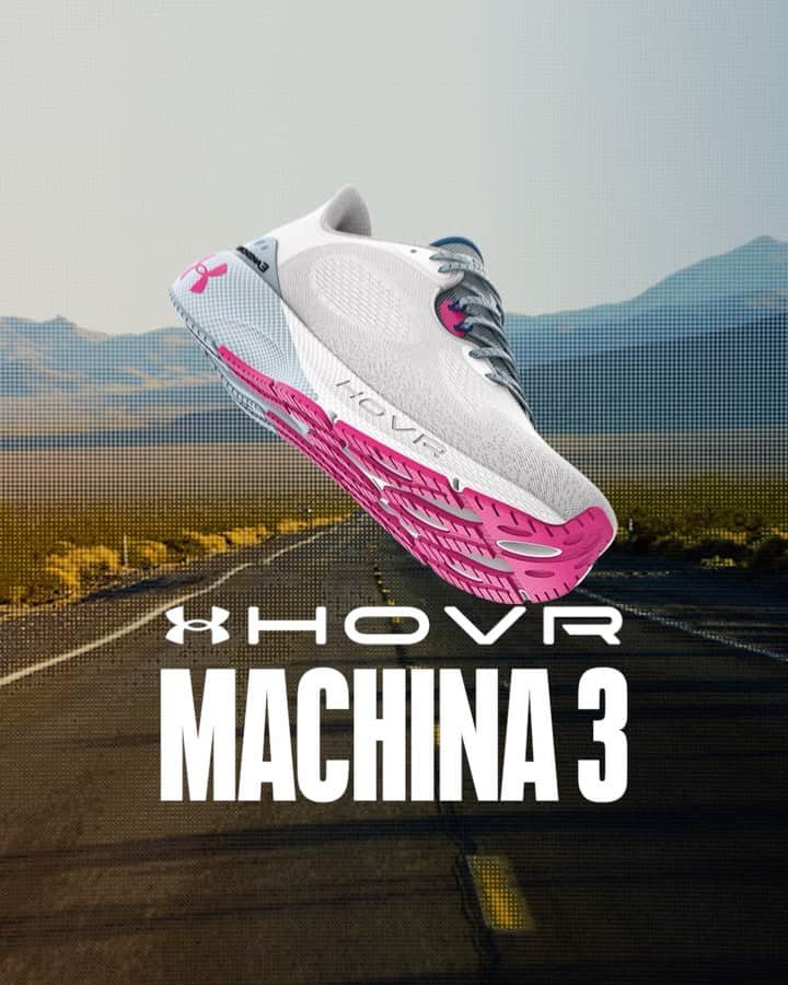 Under Armourのインスタグラム：「Ready to go farther, faster? Meet the new #UAHOVR Machina 3. Built to feel springy and fast without sacrificing cushion.」