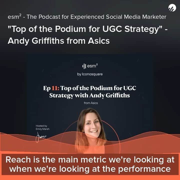 Iconosquareのインスタグラム：「#TB to Episode 11: discover Asics' social strategy and their core goals 💥  The retailer truly is "Top of the podium for the UGC Strategy"... find out why!  Emily was able to interview Andy Griffiths, Head of Social Media at @Asics.  Andy chats about the brand and the content they publish to reach their target audience 🎯 And shares some facts about social media that will surprise you! ✨  Click on the podcast link in Story or bio to listen to the full episode or search for esm² on your favorite listening platform! 📻  . . #socialmediastrategy #socialmediamarketer #socialmediaspecialist #Marketing #socialmediacommunity #Asics #esm2 #iconosquare」