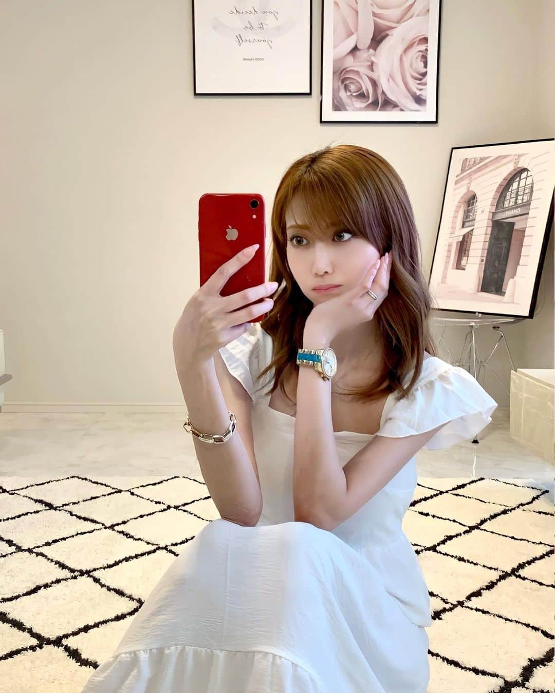 加賀美早紀のインスタグラム：「お姫ワーンピ💗  #姫 #ワンピース  #coordinate #shein購入品  @shein_japan #ootd #fashion #shein」