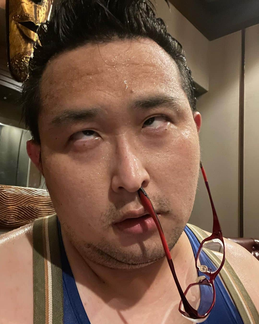 のインスタグラム：「I pulled out all my strength.」