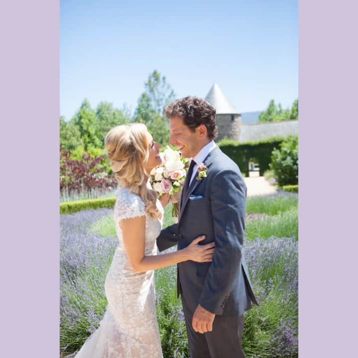 ブリアンナ・ブラウンのインスタグラム：「Five years ago today we said “I do!”  What an adventure it has been to learn to love deeper. 💗  Happy Anniversary Richie Keen!」