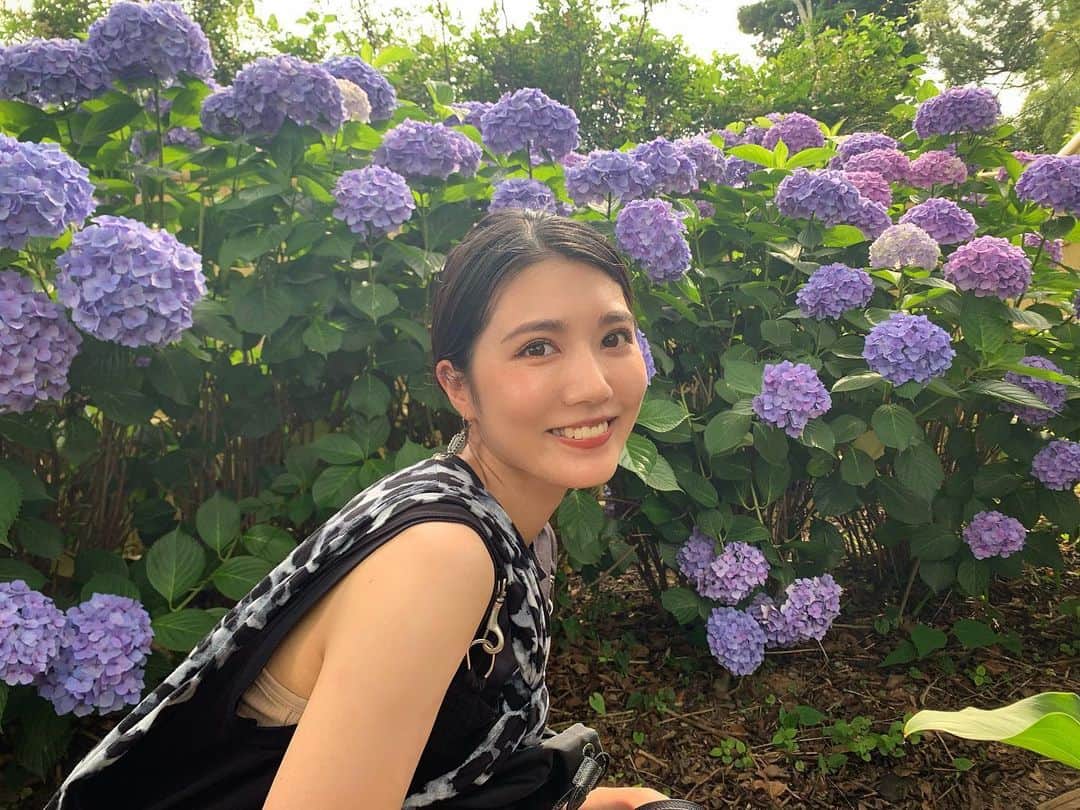 春田麻緒さんのインスタグラム写真 - (春田麻緒Instagram)「紫陽花を見る会🐌」6月19日 19時07分 - mao_haruta