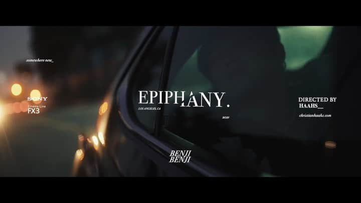 ベンジのインスタグラム：「Life can be a challenge but I try everyday to make it worth living.  I’ve always been a bit hesitant to put out what I consider a more realistic part of myself but thank you to @haahs__ for providing the courage and vision to bring this song to life visually.  Epiphany is a song that gave me a moment to breathe and I hope it does the same for you.  Full video in bio」