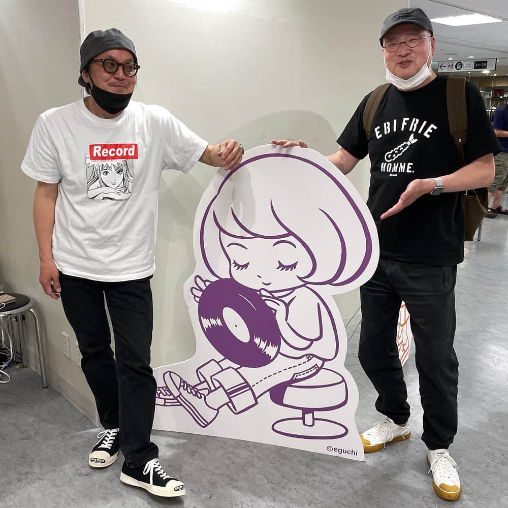 江口寿史のインスタグラム：「大阪『RECORD展』 2022.6/2〜13その⑥」