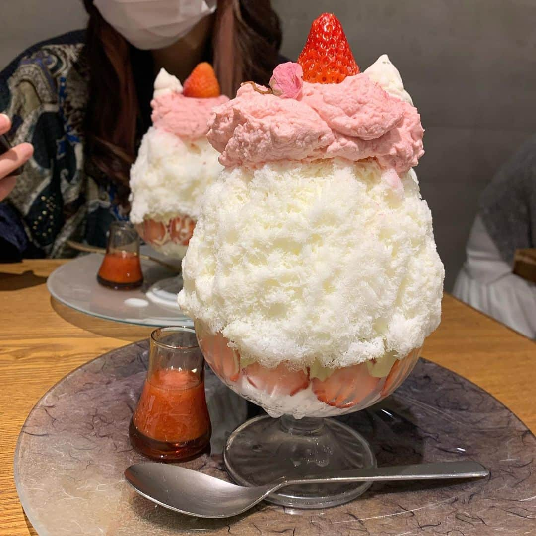 仮眠玲菜のインスタグラム：「色々 #かき氷 🍧  #かき氷巡り #かき氷部 #東京 #新宿 #渋谷」