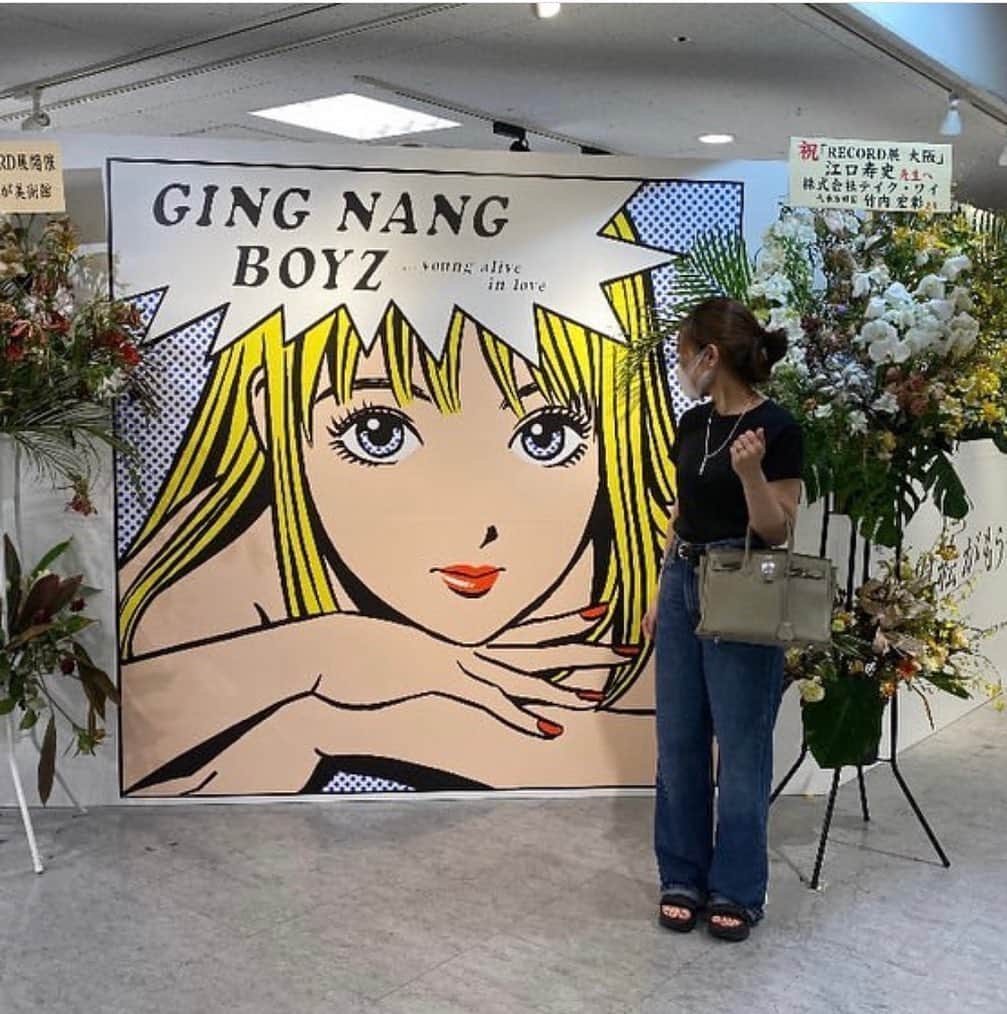 江口寿史のインスタグラム：「大阪『RECORD展』 2022.6/2〜13その⑧」