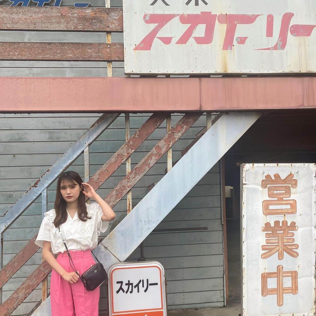 中野愛理さんのインスタグラム写真 - (中野愛理Instagram)「久々の系統のお洋服🦩♡ 　　　　　 　　　　　　 #喫茶スカイリー #スカイリー #喫茶店 #喫茶店巡り  #今日のらぶこーで #ootd #jouetie #jouetie_ootd #gu」6月15日 23時08分 - airi_nakano_