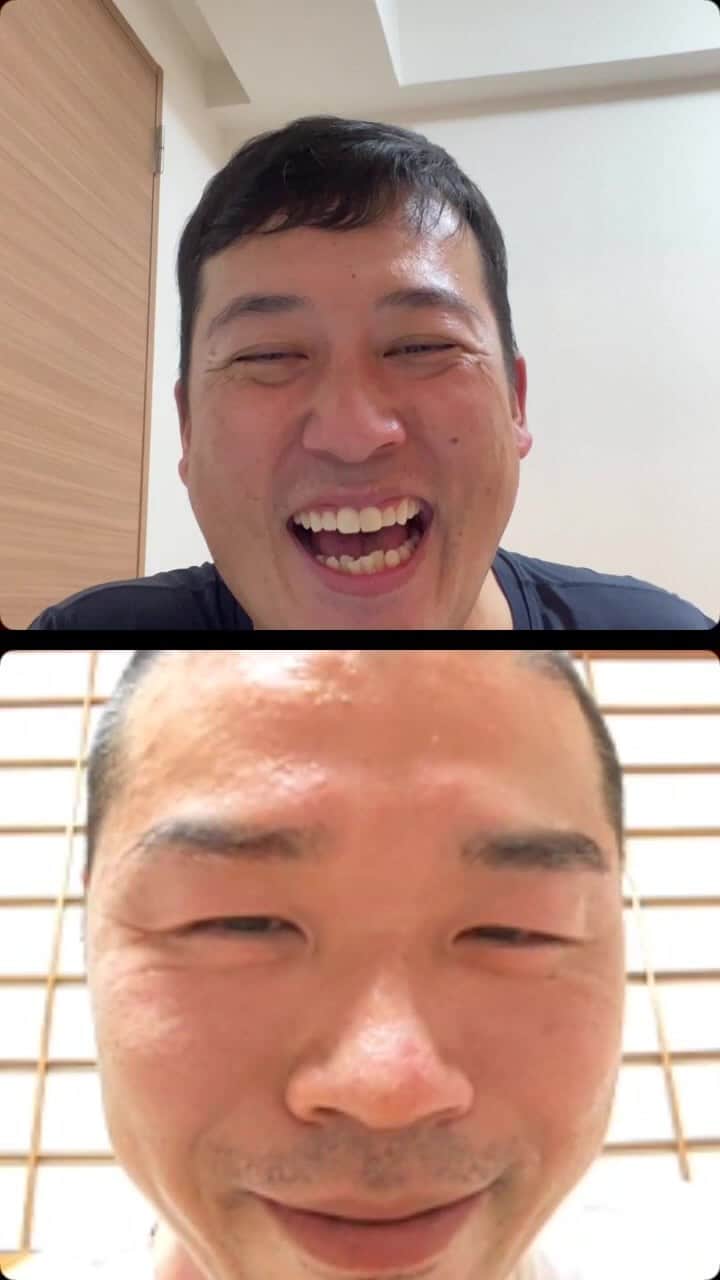 田崎佑一のインスタグラム：「おるおるカードバトルORUについて山名くんと語りました！」