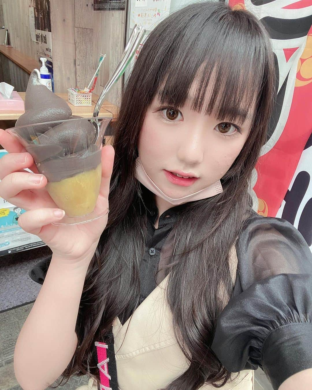 小夏ゆあなさんのインスタグラム写真 - (小夏ゆあなInstagram)「食べたい気分🍠🍨   #いいね返し  #いいね  #フォロー  #芋  #おいも  #アイス  #レコルト さん #大須  #美味しい  #大好き  #あいらぶ」6月16日 21時22分 - osuyuana_konatu