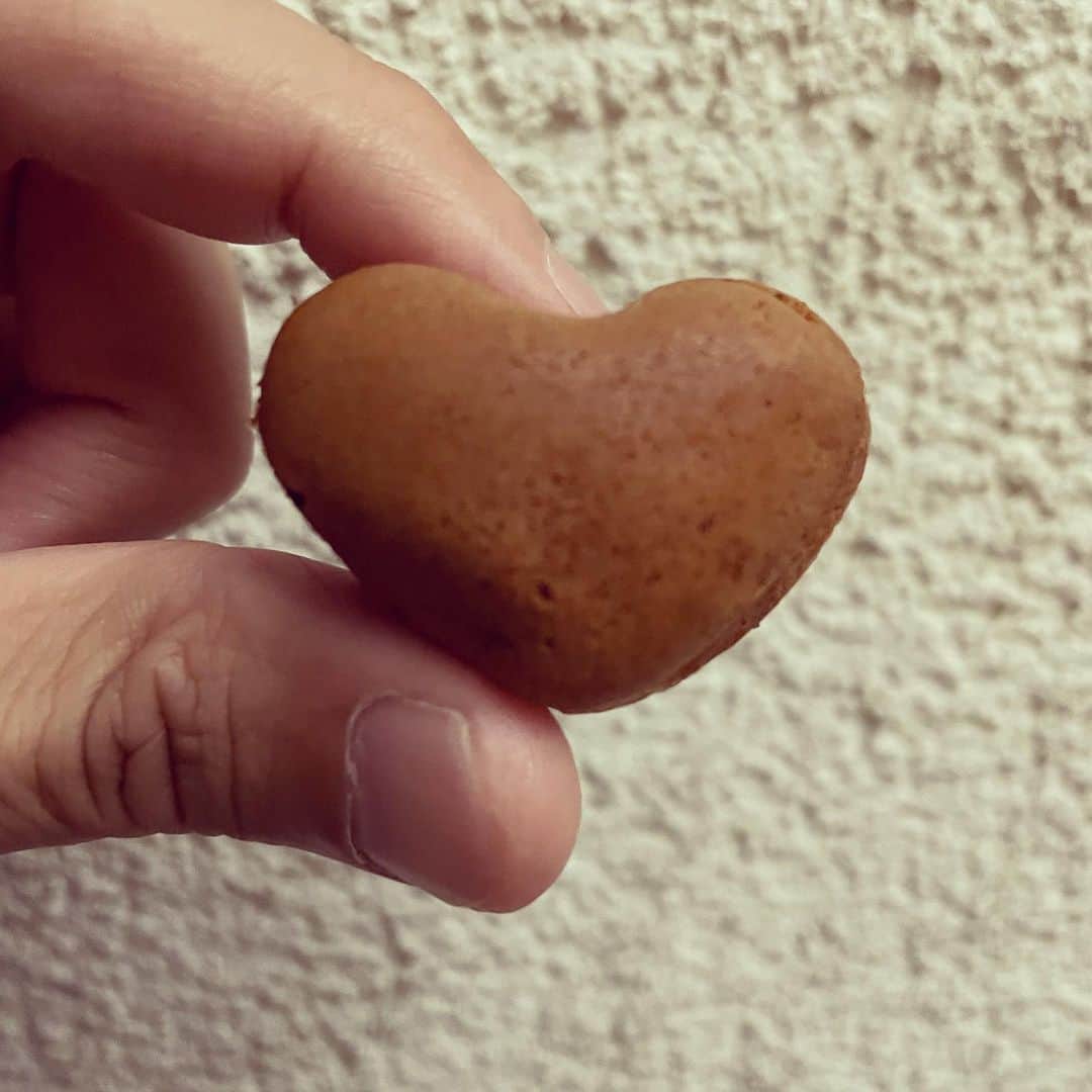 長田庄平のインスタグラム：「ハートのベビカーが売ってました🤎  #ベビーカステラ #スイーツ #ハート」