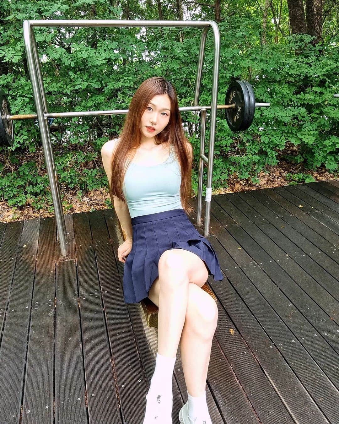 우~~사기다のインスタグラム：「운동하기 좋은 곳! #동네공원」