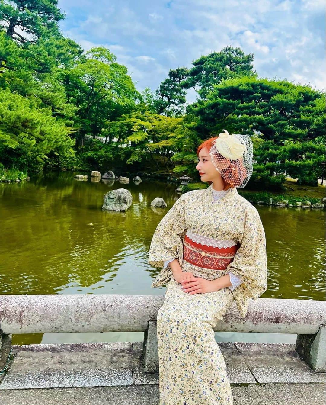 明日花キララのインスタグラム：「京散歩どすえ⛩👘🍵」