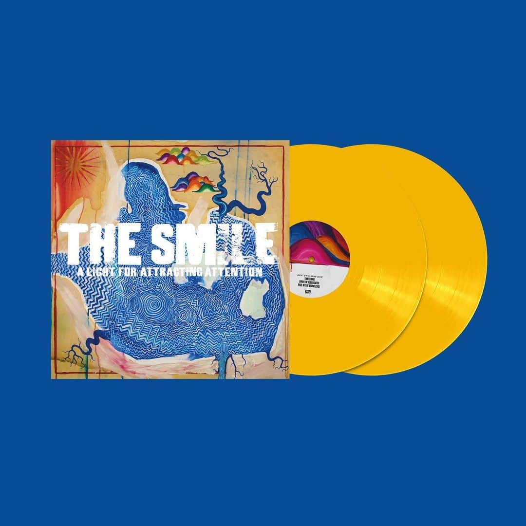 Radioheadのインスタグラム：「@thesmiletheband's A Light For Attracting Attention is out today on CD & Vinyl, available for purchase in record shops and online.」