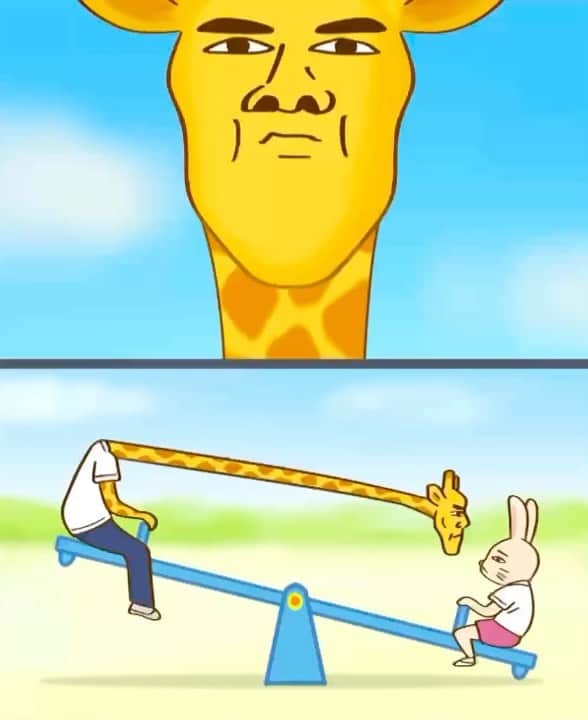 keigoのインスタグラム：「🦒🐇」