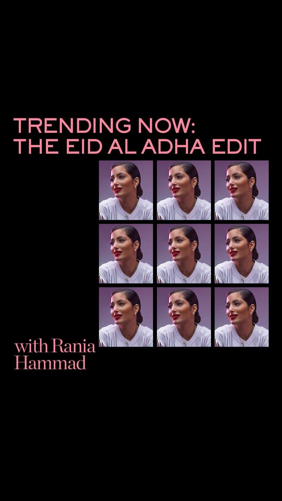ネッタポルテのインスタグラム：「TRENDING NOW: Join @rania__hammad, content creator and activist for people with determination in the Middle East, as she styles statement pieces to wear during Eid Al Adha celebrations.」
