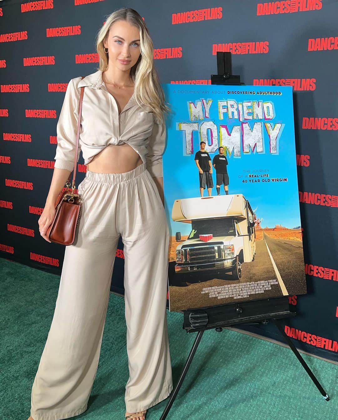 Dajana Gudicのインスタグラム：「Congratulations to my friend @bignem on directing his first movie. I really enjoyed the premiere of @mftmovie & I can’t wait for you guys to see it soon! Outfit by @champagne___official 🤍」