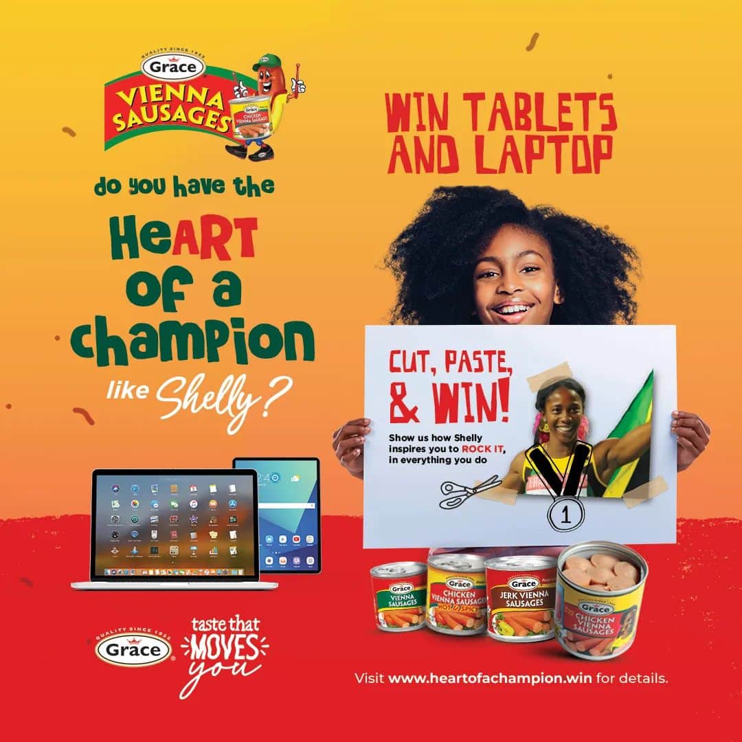 シェリー＝アン・フレーザー＝プライスのインスタグラム：「Calling all students with the #HeartOfAChampion‼ Remember you still have time to submit your entries. ENTER NOW to win these amazing prizes!!!  #HeartOfAChampion #GraceFishAndMeats」