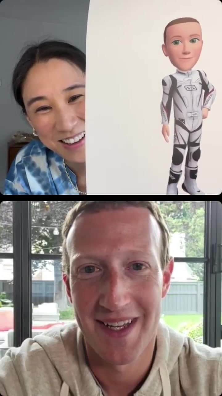 エヴァ・チェンのインスタグラム：「Welcome to the metaverse, @balenciaga @prada and @thombrowne 💯💯💯」