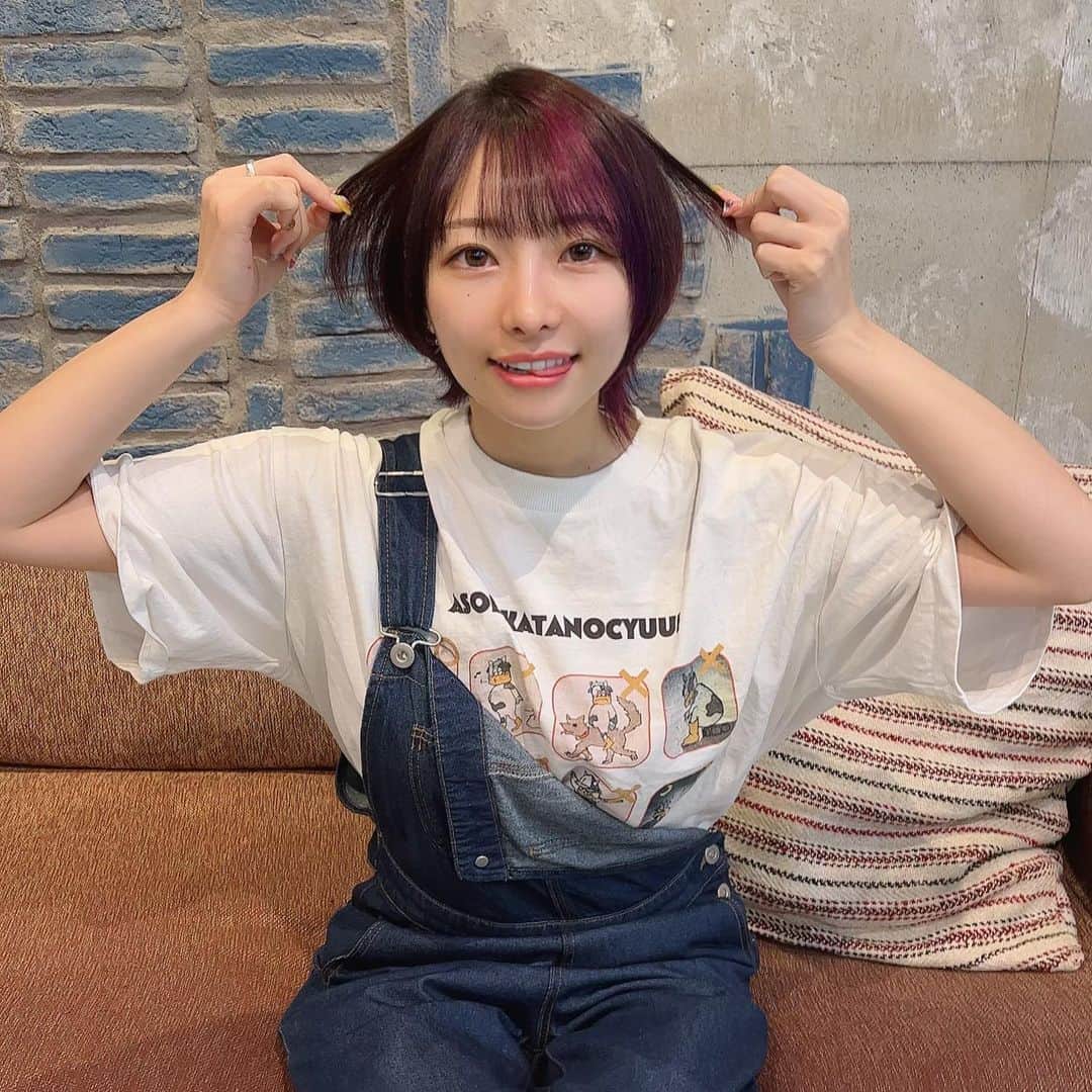 えっちゃんさんのインスタグラム写真 えっちゃんinstagram Shiny629 竹内さんに カラーカットなどモリッと 全部やってもらったよ 絶妙なカラーオーダーも しっかりリクエスト通りに 襟足育成中 今後 ロング ボブ ショートなら なにがいいかな