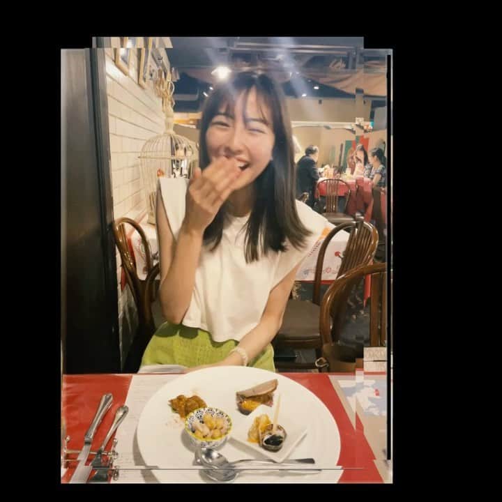 平塚麗奈のインスタグラム：「・ 中学生時代に現場でご一緒してから ずっと仲良くして下さっている 大好きな大好きなお二人と ご飯を…、、なんて幸せな時間…… 余韻ひたひたですぅ、、。」