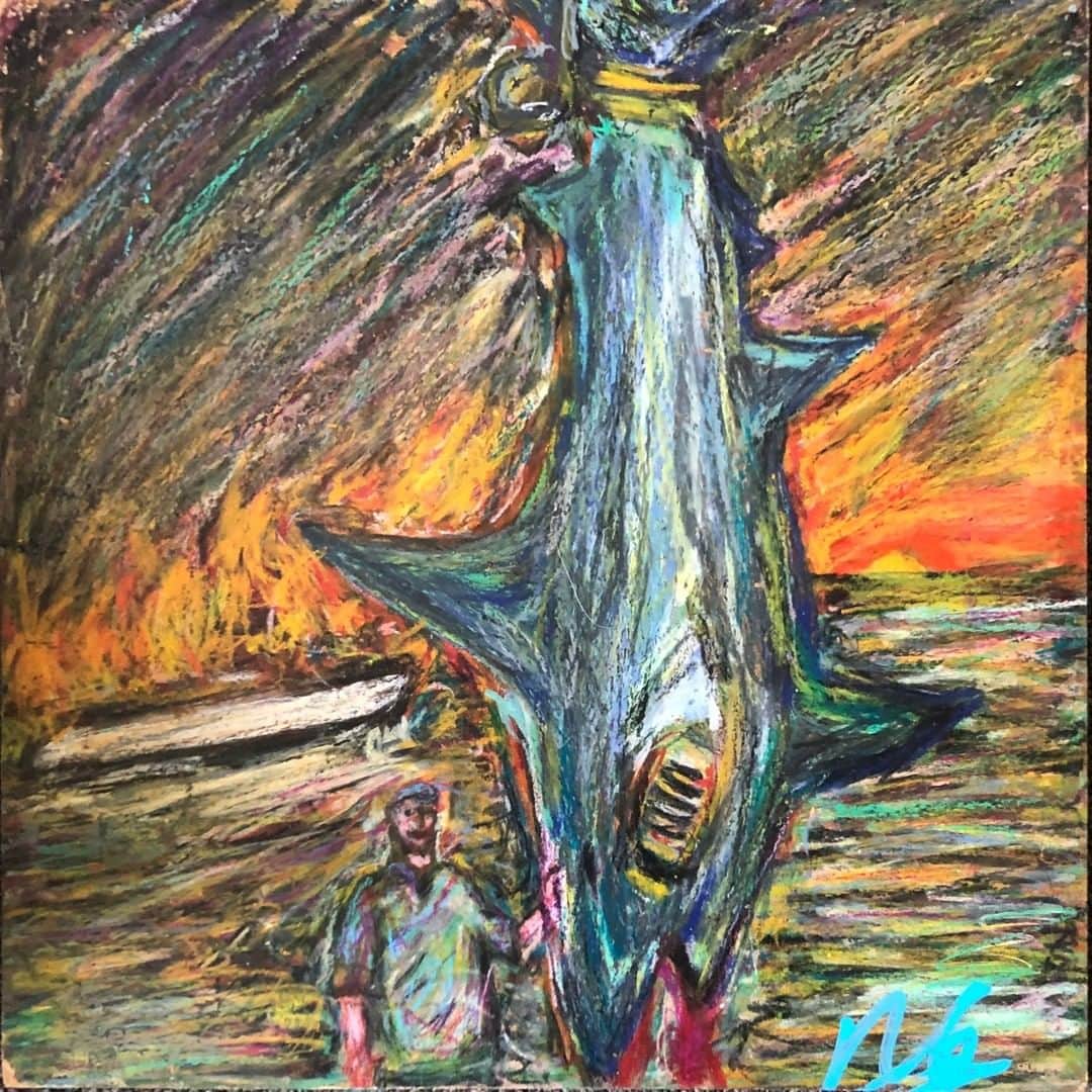 ニコラス・ブレンドンさんのインスタグラム写真 - (ニコラス・ブレンドンInstagram)「Some of my earlier pieces...  #OriginalArt #Horse #Fishing #FirePainting #Ocean #HorsePainting #AcrylicPainting #CrayonArt」5月26日 16時23分 - nicholasbrendon