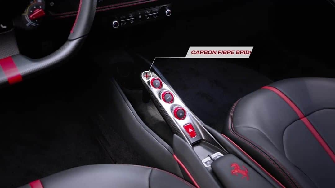 のインスタグラム：「From Carbon Fibre Steering Wheels to F1 quality equipment, #FerrariGenuine has it all. Enhance your car’s exclusivity and uniqueness for an experience like no other. Check out our link in bio to learn more!   #Ferrari #FerrariGenuine」