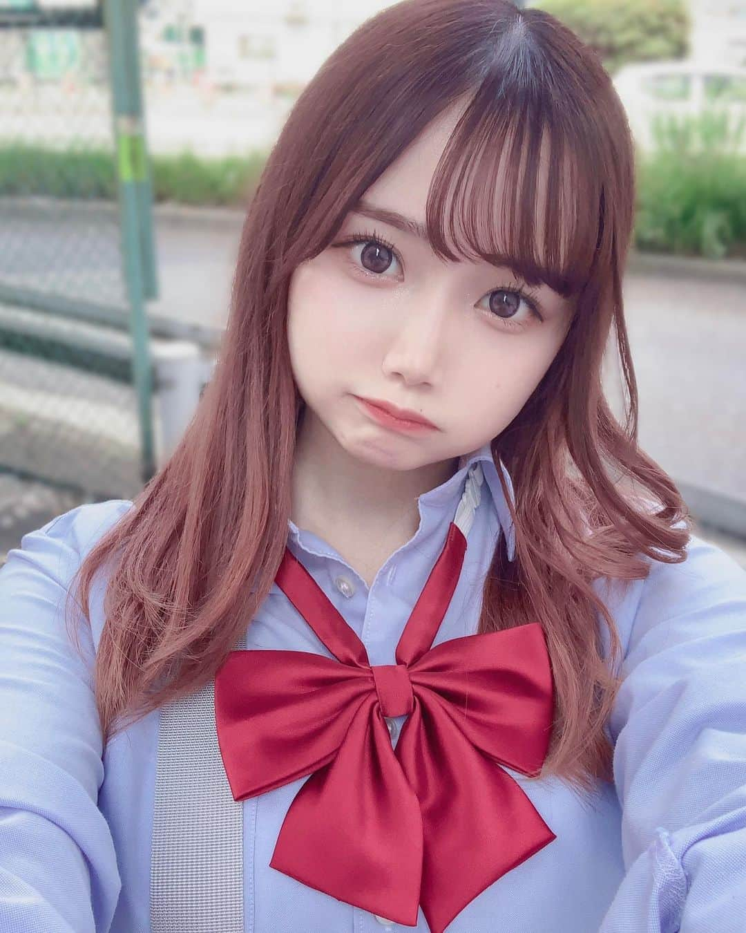 桃瀬めぐのインスタグラム：「まだ制服にあう？🥹🫶🏻」