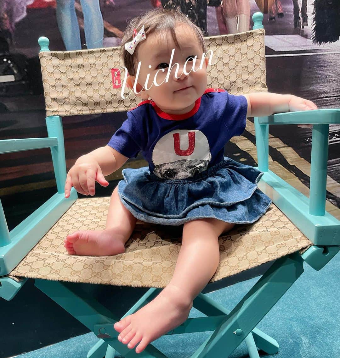 東なつ紀のインスタグラム：「GUCCI cafe☕️🤍 #GUCCI #ヒグチユウコ #みやしたぱーく #ういちゃんまる」