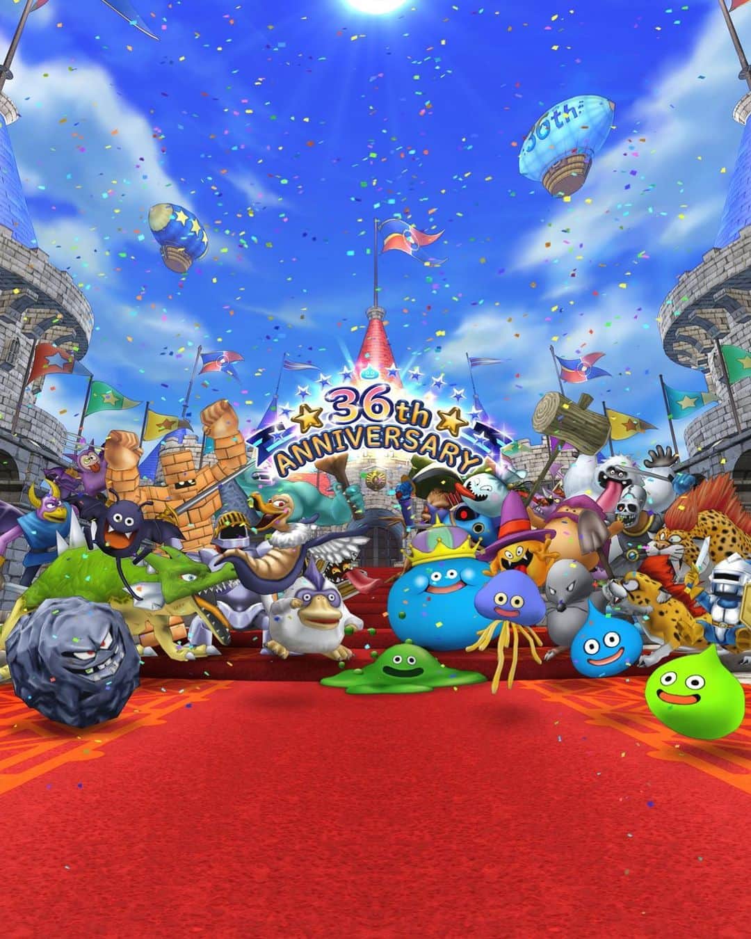 SHINPEIのインスタグラム：「今日はドラクエの日  36周年、おめでとうございます！  流れる音楽も含めて、大好きなゲームです。  #ドラクエの日 #星ドラ #DQ36th #ドラクエ36周年」