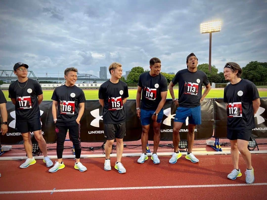 伊東大輝のインスタグラム：「@underarmourjp さんの、オールアウトマイルに参加してきましたー❗️ ひっっさびさに走って、気持ちよかった！✨ シューズも履き心地神でした！！ 普段からちょっと走ろっと！ #underarmour #アンダーアーマー #UAALLOUTMILE」