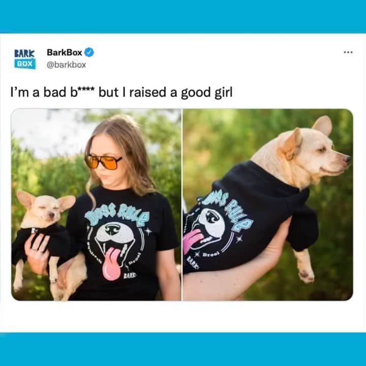 BarkBoxのインスタグラム：「🔥 🤘 WE MADE MATCHING T-SHIRTS FOR YOU AND YOUR DOG! 🤘 🔥  these bad boys won't last long so grab 'em while you can!  Tap the link in bio to snag yours!  #barkbox」