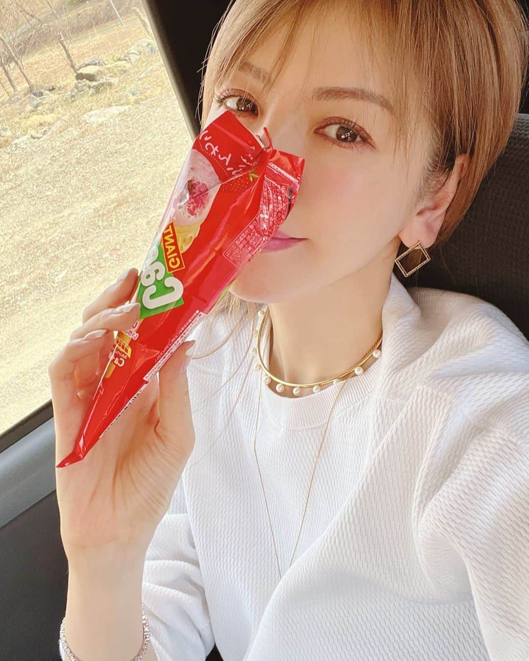 美香さんのインスタグラム写真 - (美香Instagram)「カプリコ。 冷凍庫で凍らせて パリパリで食べるのが好き🍓」5月28日 9時28分 - mikaofficial99