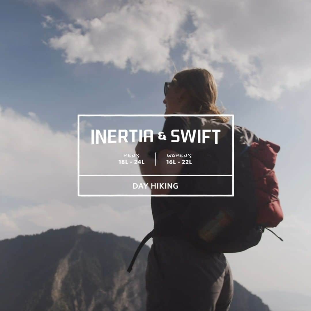 GREGORYのインスタグラム：「INERTIA/SWIFT  梅雨に入る前のこのシーズンはアクティビティに最適な季節！「イナーシア/スウィフト」はハイキングなどに最適な収納力と、3Dフォーム・バックパネルがサポート性の高い多層フォームを実現。  #グレゴリー  #gregory  #イナーシア #スウィフト」